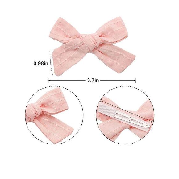 20pcs Solid Color Hair Bows Clips Hair Accessories (New) - Picture 2 of 5